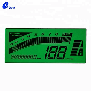 custom graphic segment motorcycle speedometer lcd display
