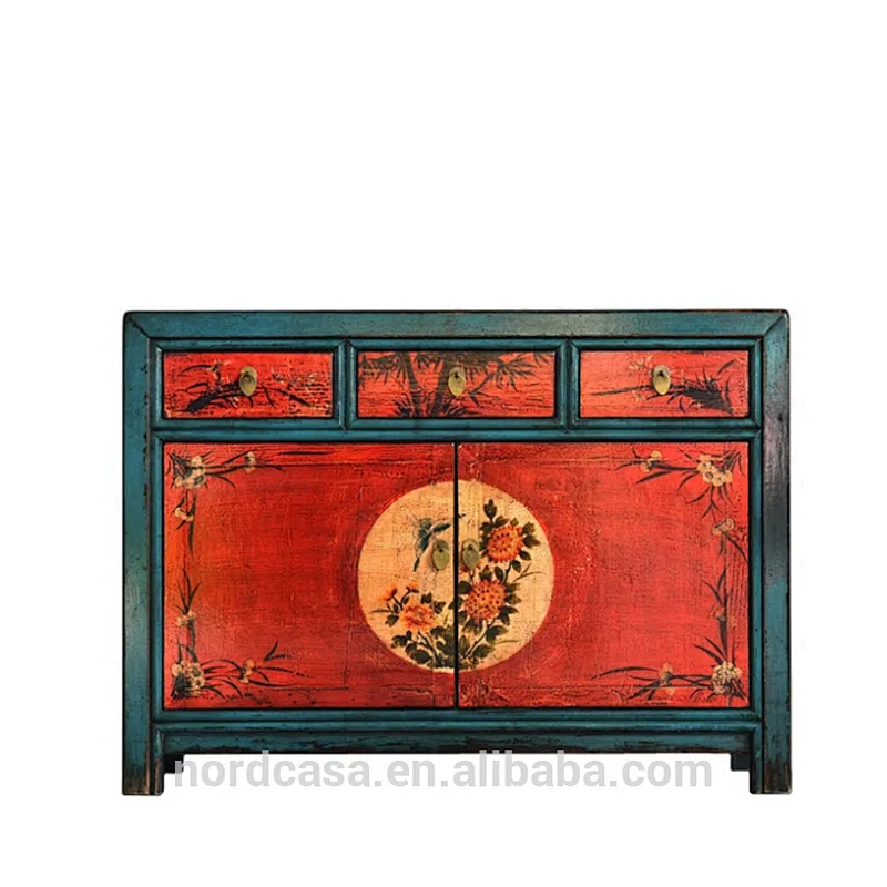 factory price of shanny hand painted chinese antique mongolia furniture