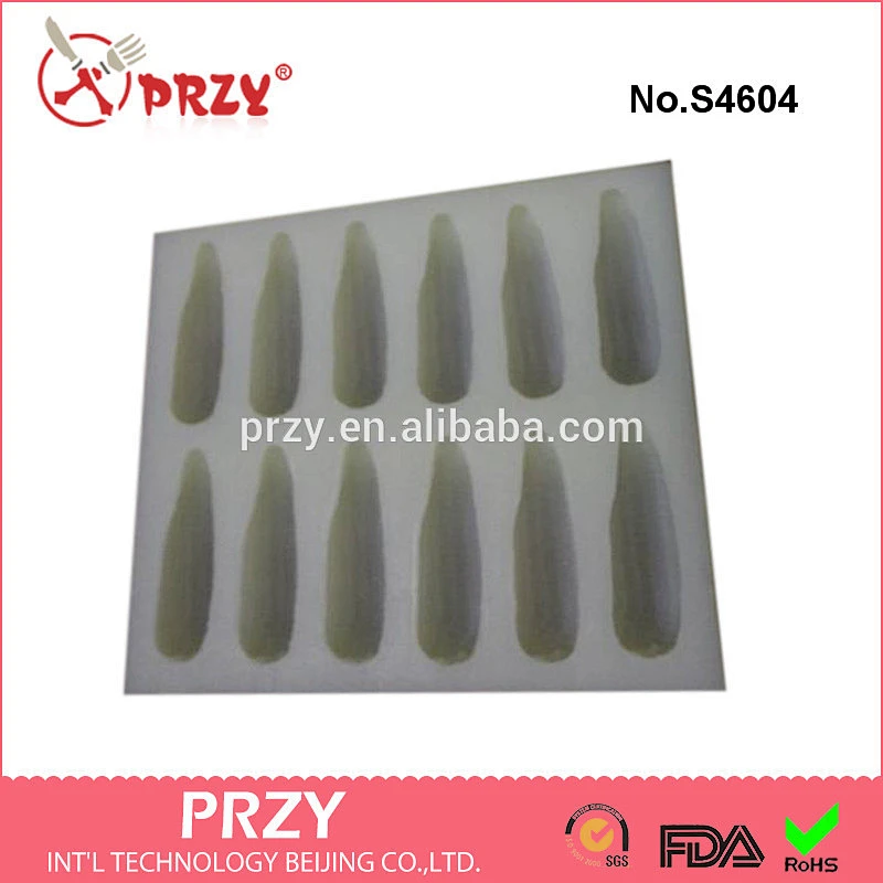 PRZY Custom12 Cavity Fruit Shape Corn 3D Silicone Soap Moulds food grade soap mold
