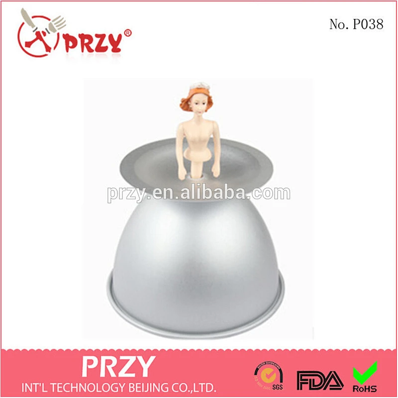 aluminum alloy unique Barbie doll cake pan