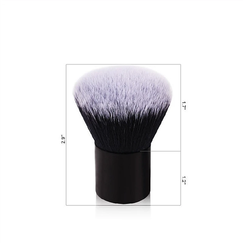 2018 Newest Soft Black Kabuki Mushroom Brush Powder Makeup Brush