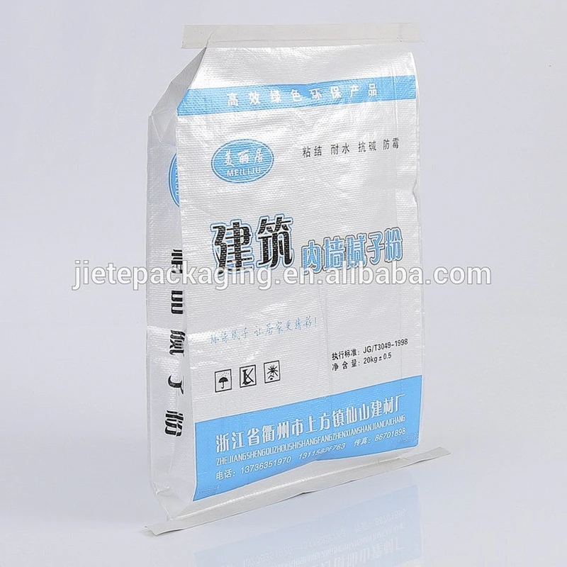 pp woven durable plastic bag manufacturers with factory price for packing putty powder, portland cement