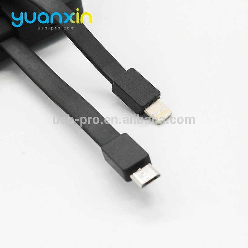 5000mah Plastic black and white Color Rechargeable Power Bank