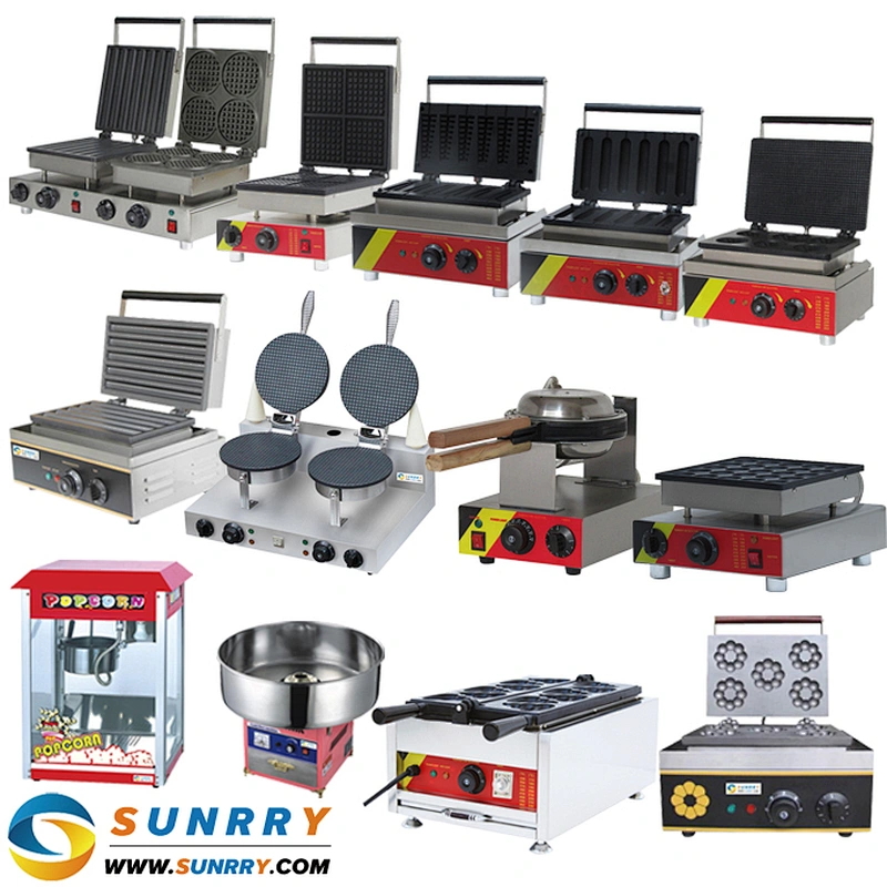 Stainless Steel Snack Food Making Machine and Waffle Maker Machine for Sale