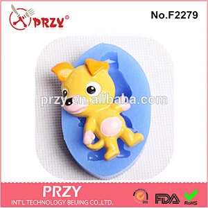 PRZY F2279 New Design silicone dog mold for sale