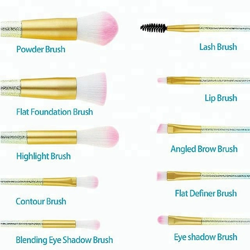 Your Own Brand Private Label 10pcs Professional Makeup Brush Set Wholesale
