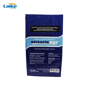 Manufacturer Custom Printing 2 Layer gravure printing pp woven Charcoal packing Bags 5kg 10kg