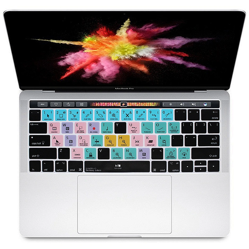 Steinberg Cubase Shortcuts laptop keyboard custom Silicone Slim cover keyboard cubase for macbook pro touch bar 13 15