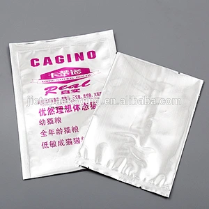 Custom printing PE plastic cat food feed packaging bag