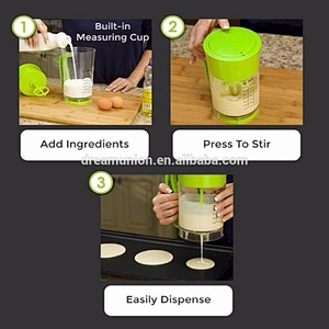 Pancake&Cupcake Express Maker Batter Mixer Dispenser Baking Tools Measure