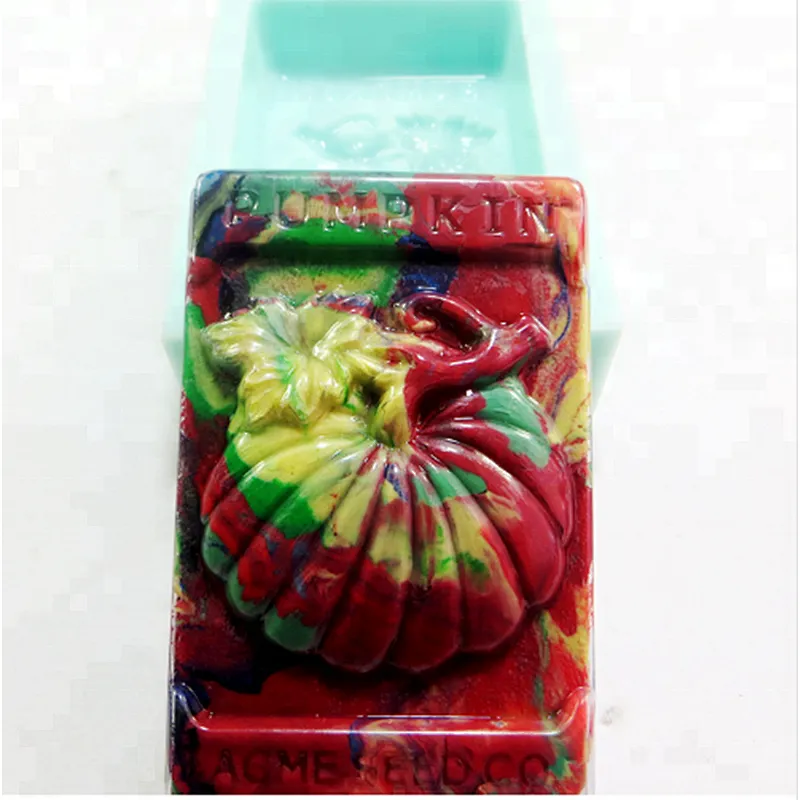 QT0035 Pastoral Pumpkin mold silicone soap molds handmade Candle moulds