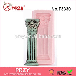 F3330 Silicone Mold Roman Pillar Architecture Column Mold Perfect Mold for Wedding Cake Column Decorations Crafts