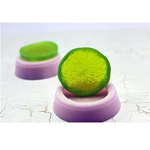 2D Lemon silicone soap mold Handmade Candle Candy Polymer clay Resin silica molds