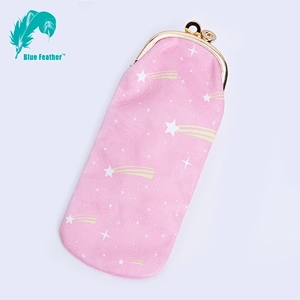 Women's Soft Cloth Eyeglasses Bag Spectacle Case L-195A
