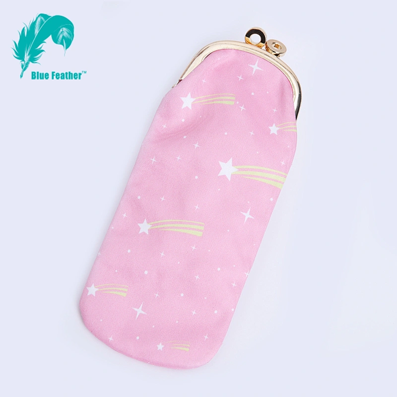 Women's Soft Cloth Eyeglasses Bag Spectacle Case L-195A