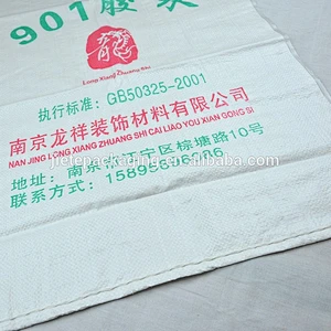 new design durable polypropylene plastic bag for cement, putty powder, mortar, glue packaging 25kg