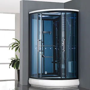 Saudi Arabia hot sell fashion hydro massage steam glass bath shower cabin