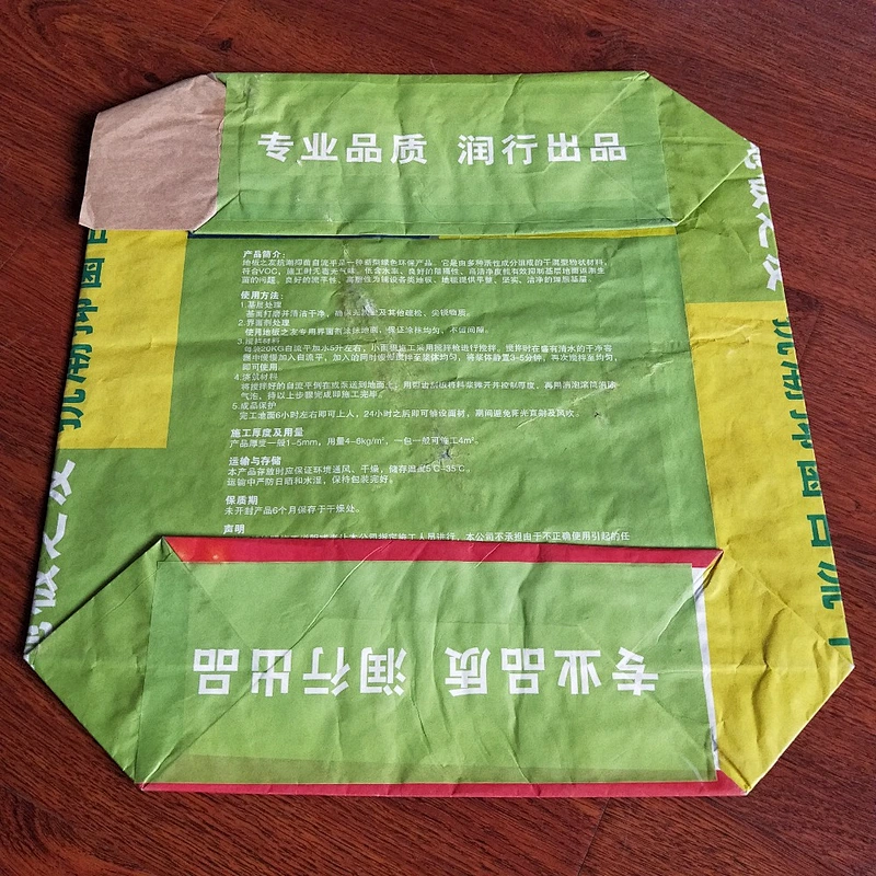 10kg 20kg kraft paper block bottom valve bag for Ceramic tile adhesive putty powder cement