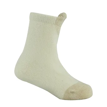 Eco Friendly Nature Colored Cotton Baby Kids Children 3D Knit Socks
