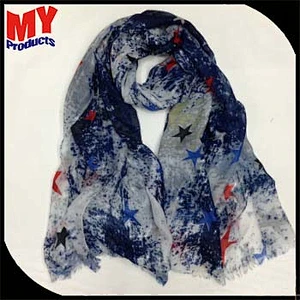 2018 Newest Custom Dacron Knitted Scarf