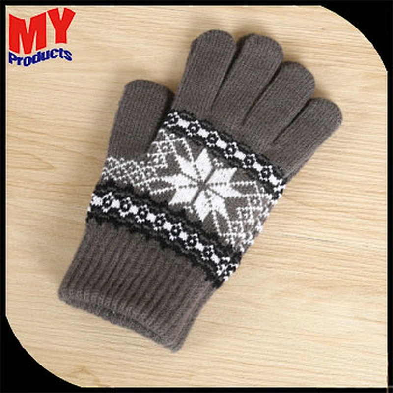 Ordinary keep warm snowflake striped gloves