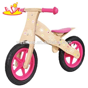 Wholesale customize wooden balance bicycle help kids learning riding bike faster W16C014