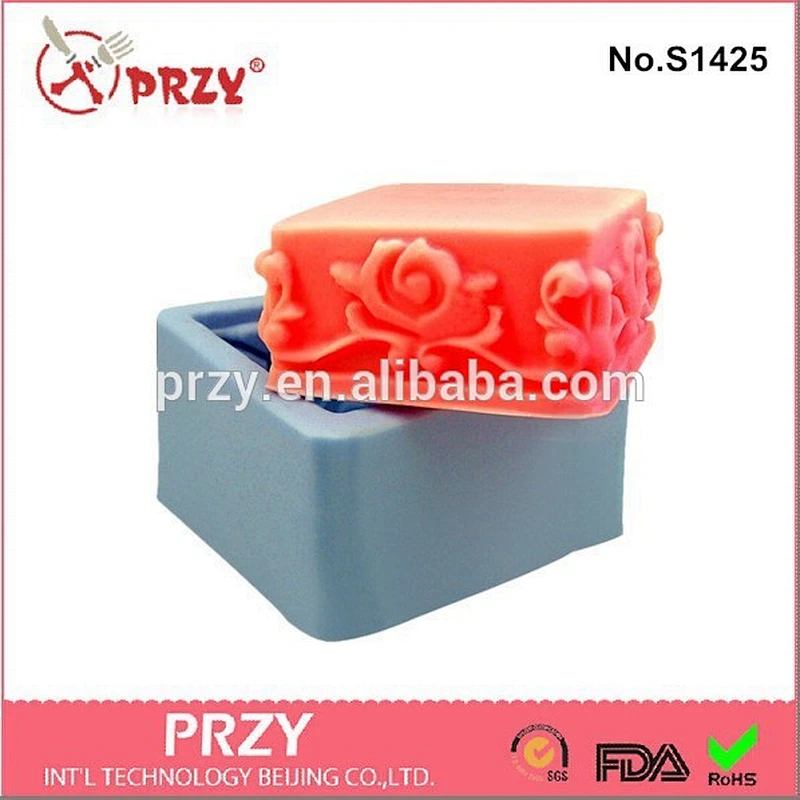 flower lace handmade silicone soap mold