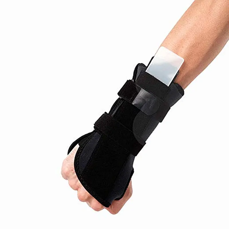 Wrist Brace Carpal Tunnel for Arthritis Tendonitis Sprain Immobilizer and Support Removable Splint Adjustable Both Hands