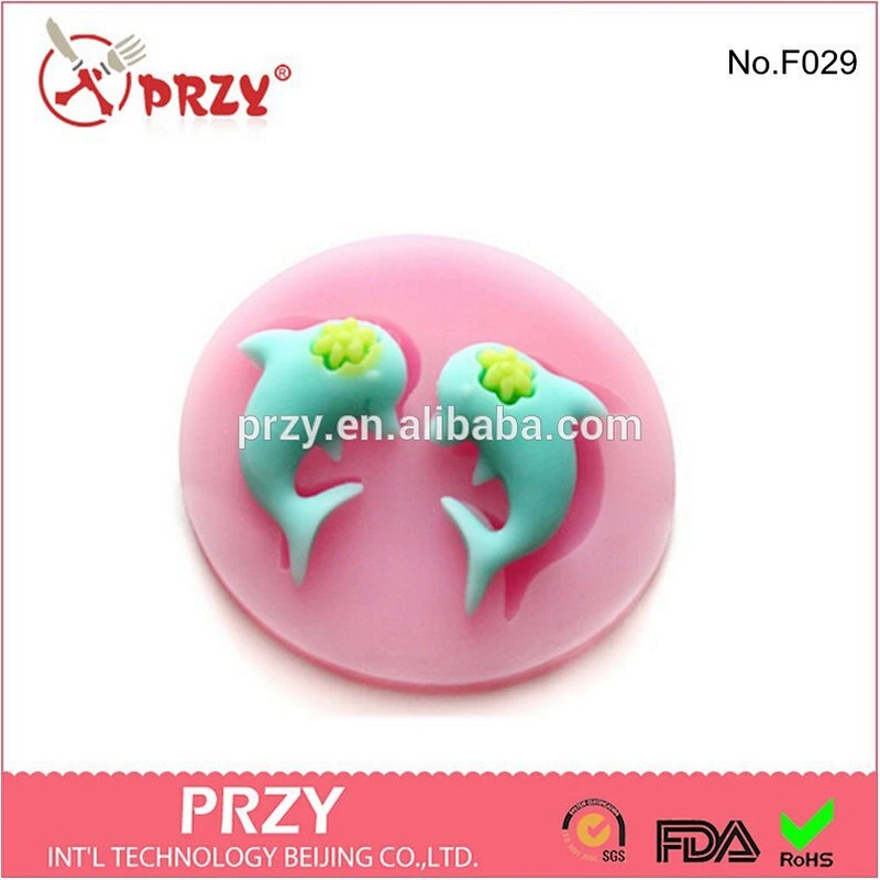 Dolphin Silicone fondant mold Cake decorating
