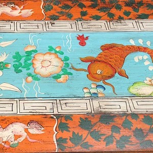 2016 chinese antique reproduction furniture Beijing & painted trunk box