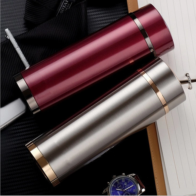 304 Stainless Steel Insulated Vacuum Cup Quality Business Tea Cup with Filter Water Bottle for Promotion Gift