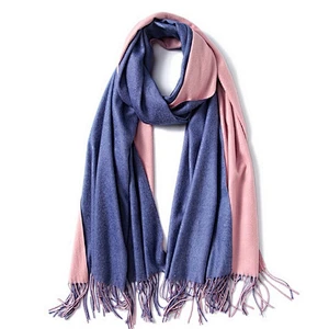 Lady Winter Long cashmere digital print silk wool scarf