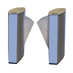Factory Direct Bulk Buy Glass Optical Wing Turnstile Gate