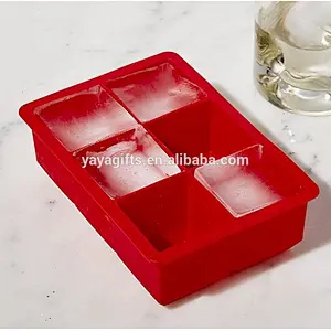 wholesale 8cavity flexible large ice cube silicone tray