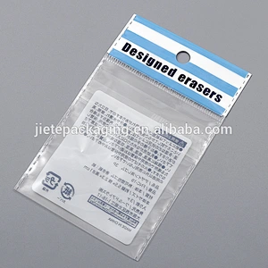 Supply professional custom clear pe plastic bag with adhesive tape