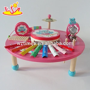 wholesale preschool wooden drum set for toddlers W07A107