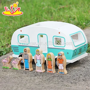 top fashion people and animals wooden toy car plans for children W04A313