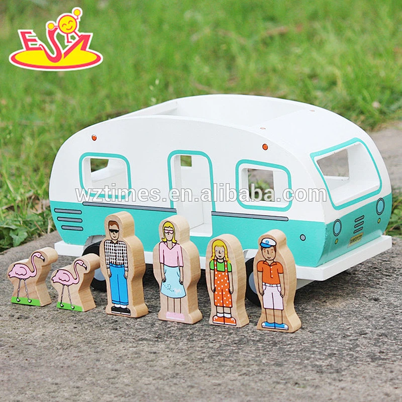 top fashion people and animals wooden toy car plans for children W04A313