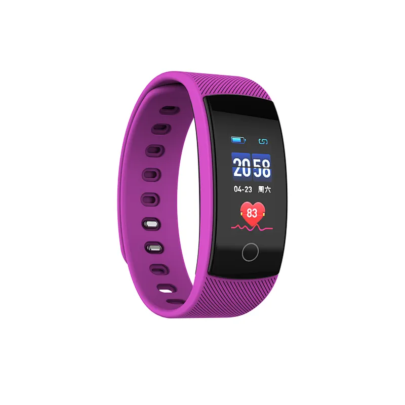 QS80plus IP67 Waterproof  health fitness cicret sports bluetooth band wristband ce rohs smart bracelet
