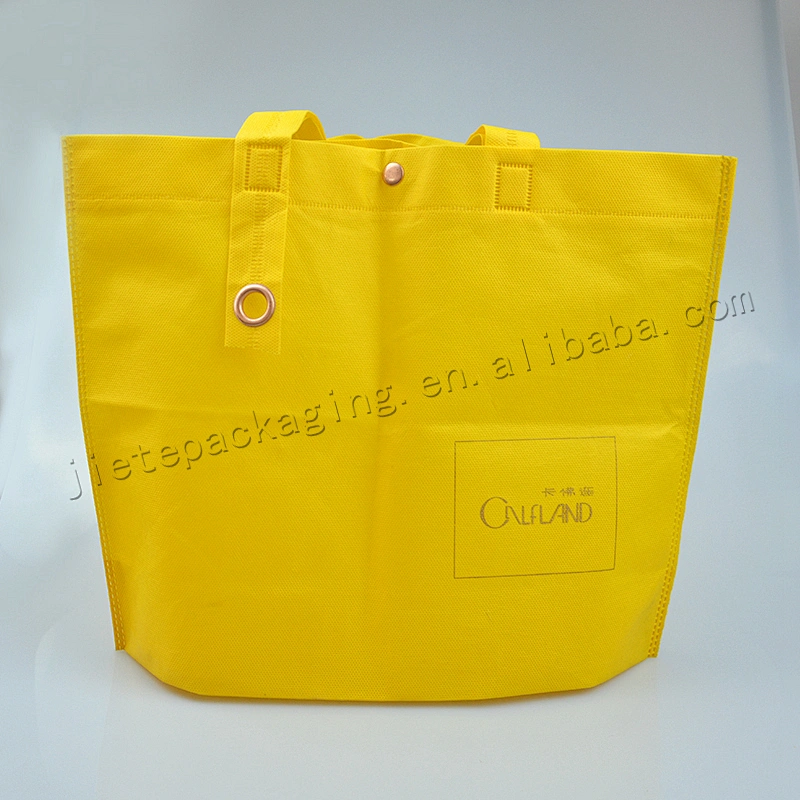 Cheap customized non woven shopping bag with tote for supermarket