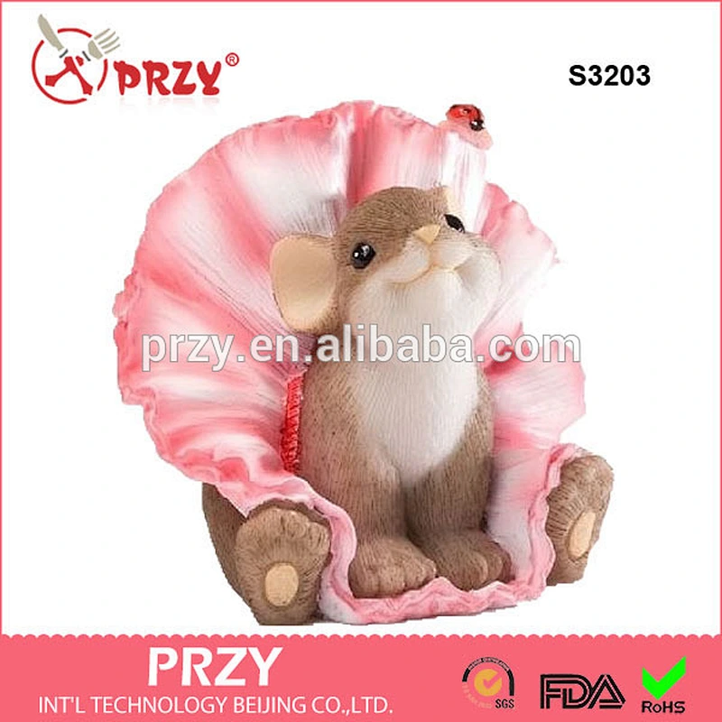 S3203 wholesale 3d mold Mouse in a Skirt Mold for Soap