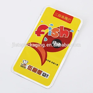 PE plastic bag custom printed packing fish tail