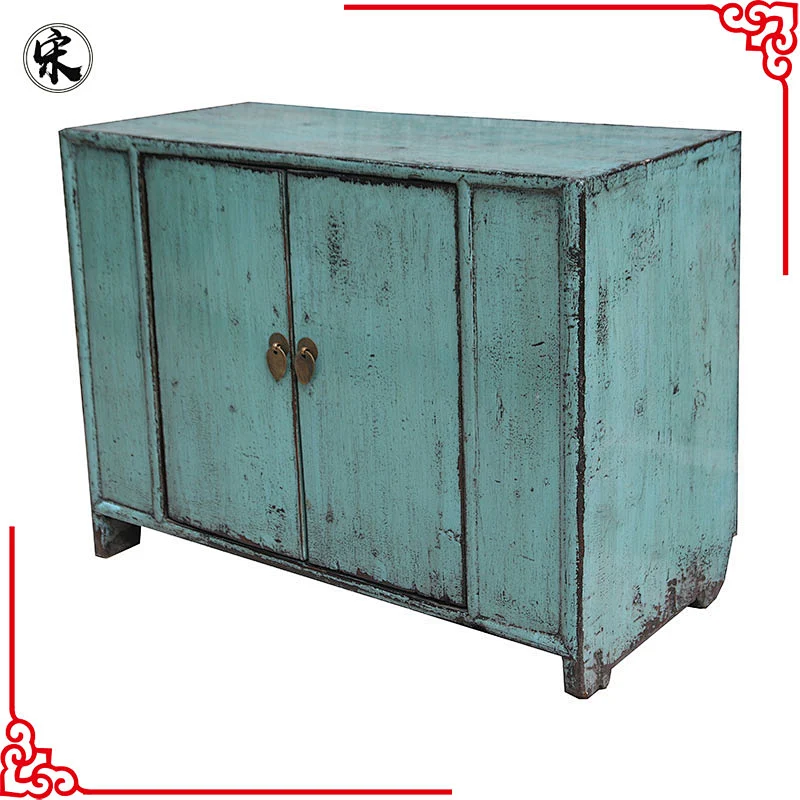 chinese antique lacquered side cabinet furniture