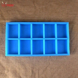 12 cavities soap mold rectangle soaps tray molds DIY handmade food grade Soap silicone mould