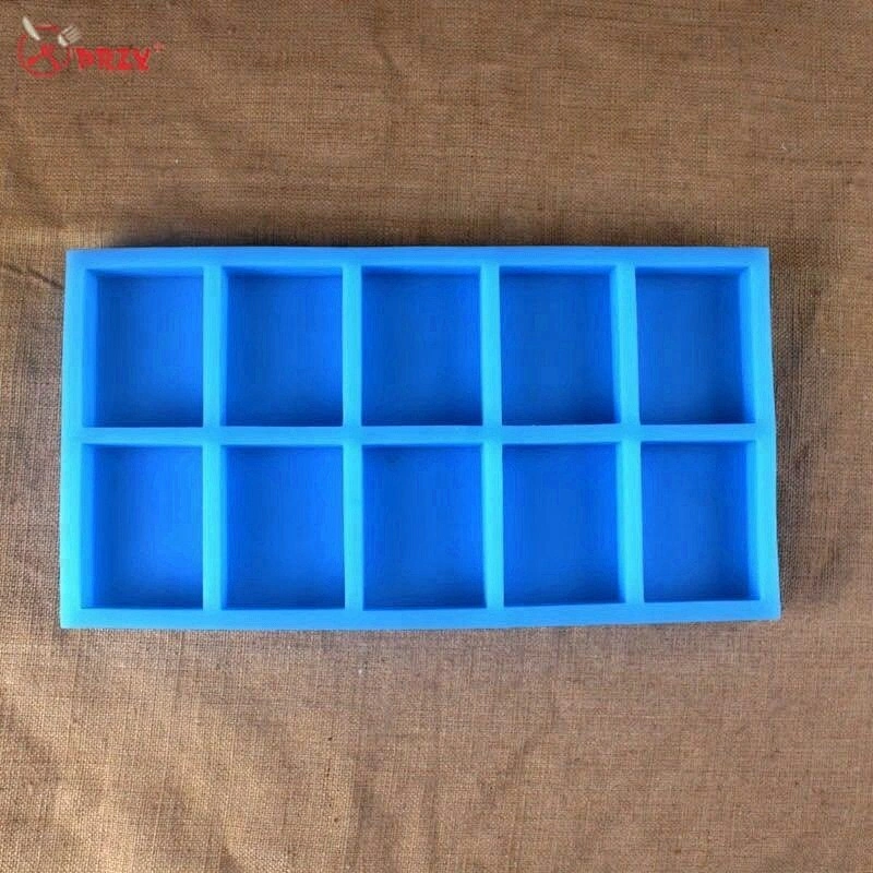 12 cavities soap mold rectangle soaps tray molds DIY handmade food grade Soap silicone mould
