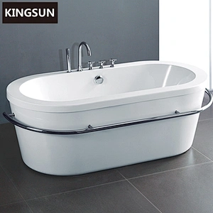 K-8886 Factory Price Three Colors Freestanding Acrylic Soaking Bath Tub