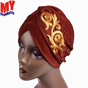 arabic india custom turban beanie muslim lady cap women keep warm hats