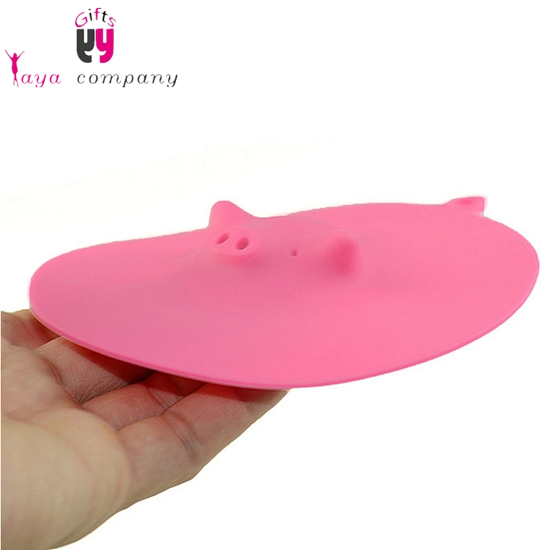 Amazon Hot Sale 3sizes Cover Coffee Cup Piggy Silicone Cup Lid