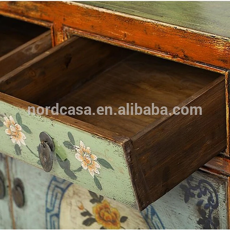 Durable antique furniture chest drawers/wood chest drawers/provincial wood chest drawers