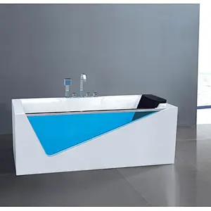 Luxury Sexy Hot Tub Whirlpool Massage Bathtub Sliver Plated Faucet
